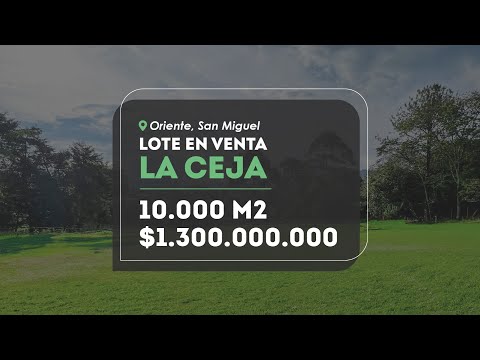 LOTE EN LA CEJA, ORIENTE ANTIOQUEÑO