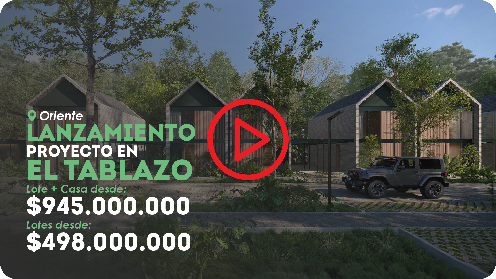 Casas campestres en el tablazo