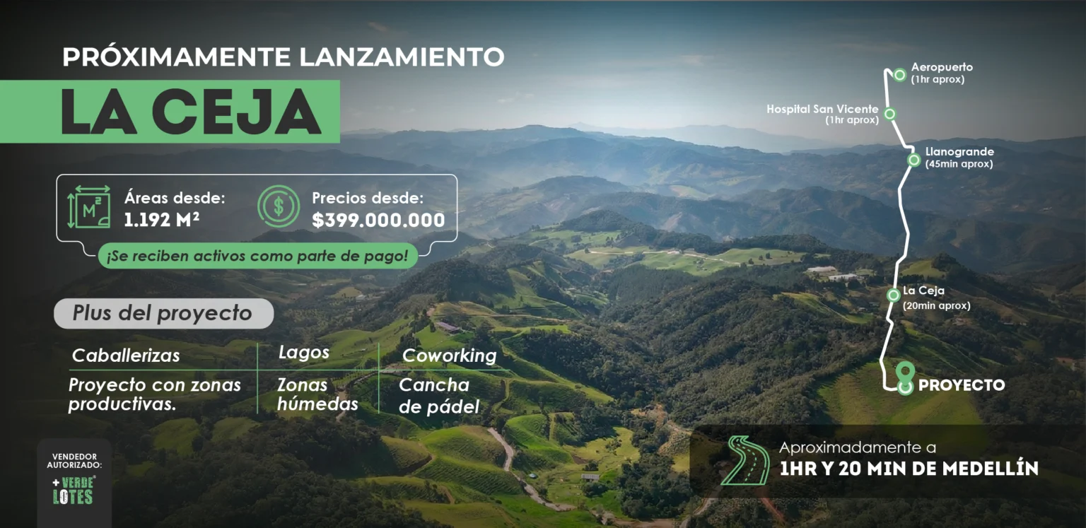 Proyecto en lanzamiento en La Ceja